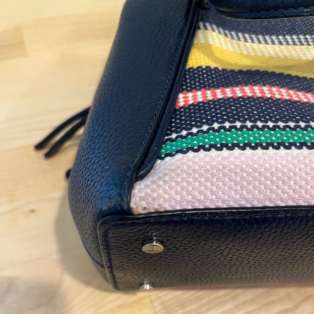 Navy Multi-Stripe Tote Bag - Women - Picture 9 of 12
